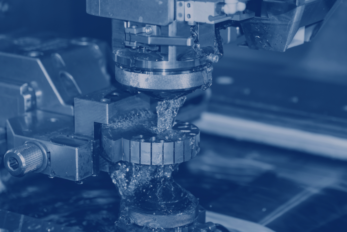 The,Wire,Edm,Machine,Cutting,The,Insert,Mold,Parts.,The